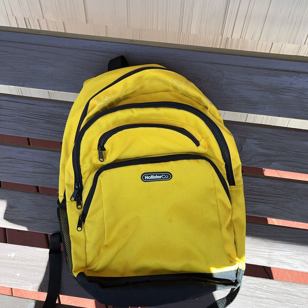 Bright Yellow Hollister Backpack